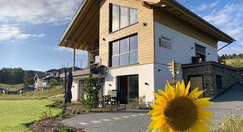 holzhaus in holzrahmenbauweise mit putz und holzfassade sommer tageslicht