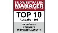 Top 10 Siegel Südwestfalen Manager "Die größten Holzbauer 2018"
