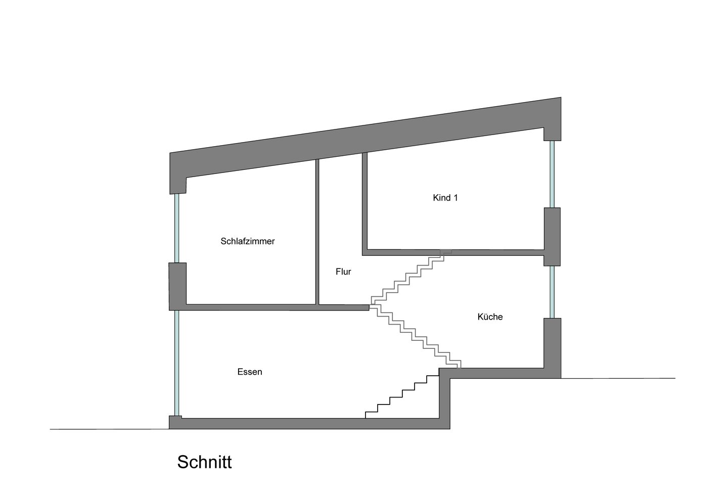 Haus Trojan 2 Geschosse 4 Wohnebenen