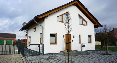 Einfamilienholzhaus mit Putzfassade