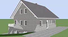 Entwurf Holzhaus