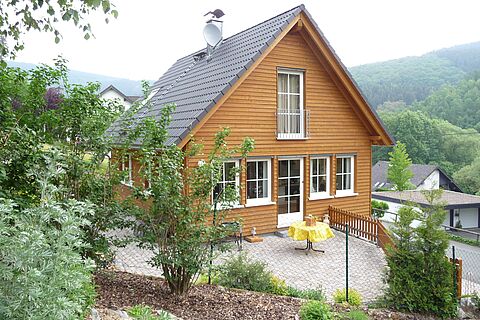 Ferienhaus mit Holzfassade