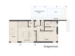 Grundriss des Erdgeschosses