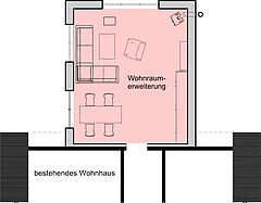 Grundriss Anbau