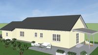 3D Ansicht Entwurf Wohnhaus