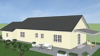 3D Ansicht Entwurf Wohnhaus